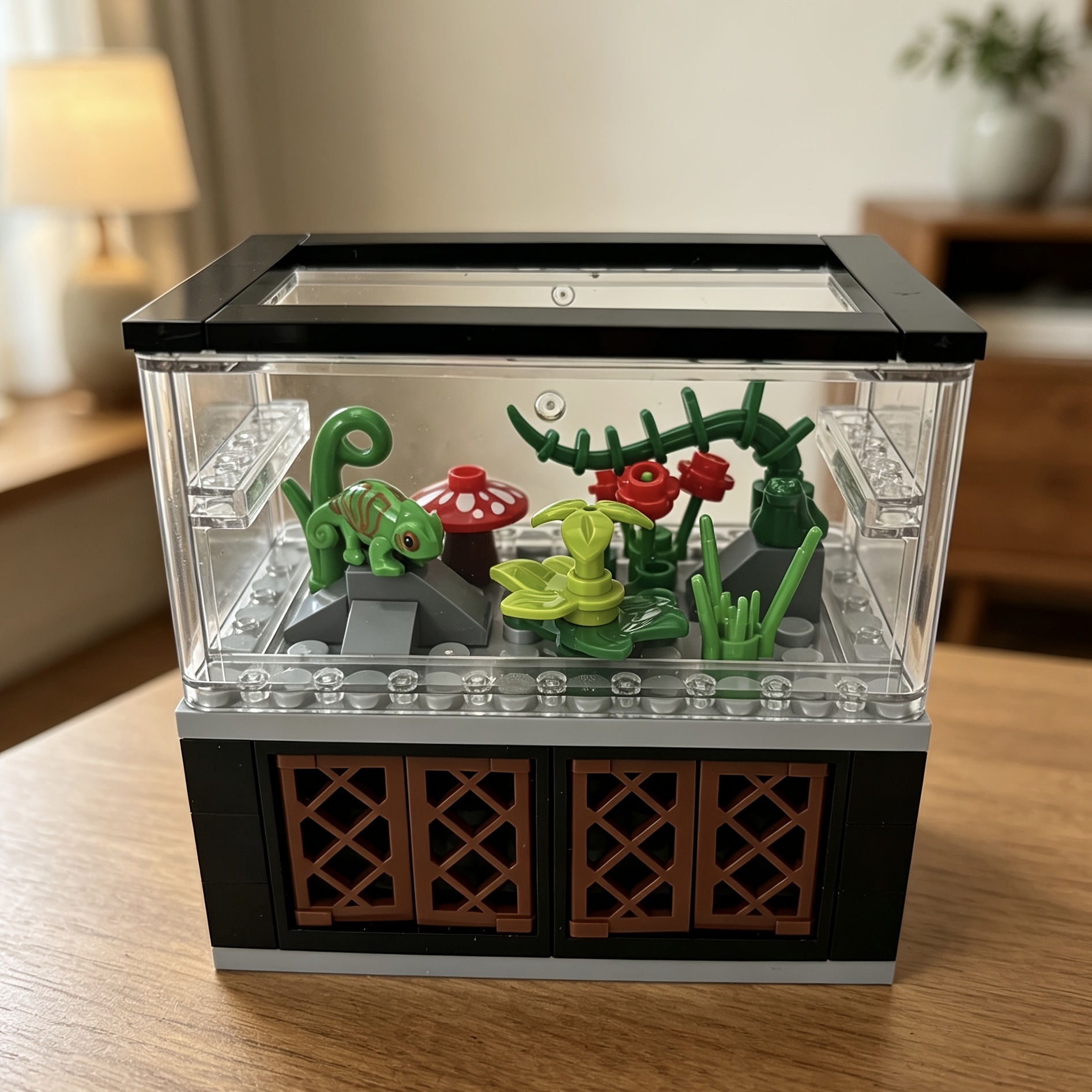 Miniature Kitchen Furniture Building Bricks Set